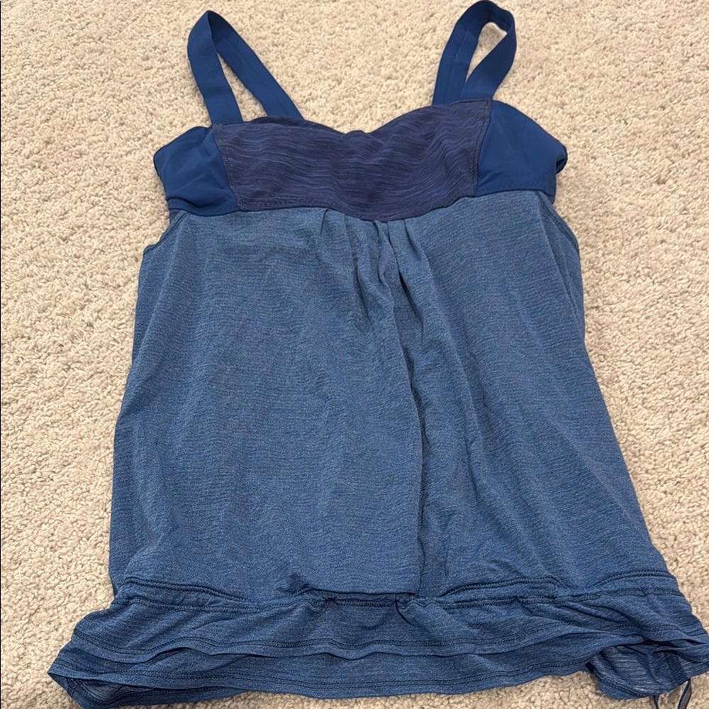 lululemon athletica Blue Tank Top